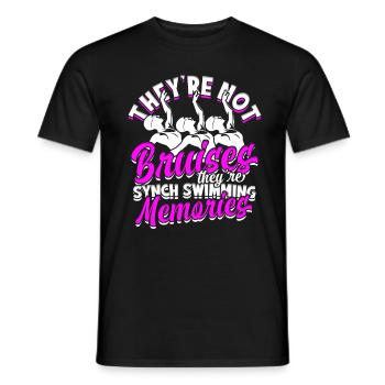 Synchronschwimmen Synchro Schwimmer - Männer T-Shirt - Schwarz - Vorne - AI Model Male 178 light (178cm)