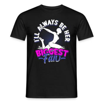 Natation synchronisée Je serai toujours sa plus grande fan - T-shirt homme - noir - Devant - AI Model Male 178 light (178cm)