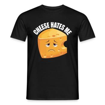 Intolérance au lactose Intolérance au lactose - T-shirt homme - noir - Devant - AI Model Male 178 light (178cm)