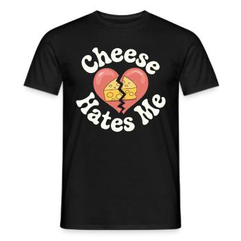 Laktoseintoleranz Laktoseintolerant - Männer T-Shirt - Schwarz - Vorne - AI Model Male 178 light (178cm)