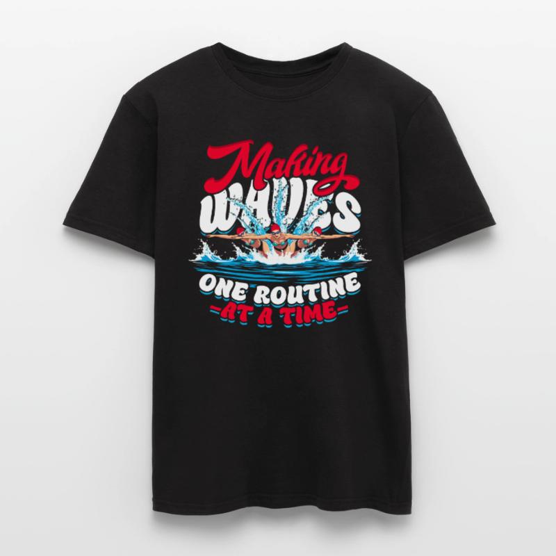 Synchronschwimmen Making Waves One Routine Männer T-Shirt