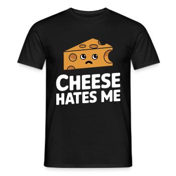 Laktoseintoleranz Laktoseintolerant - Männer T-Shirt - Schwarz - Vorne - AI Model Male 178 light (178cm)