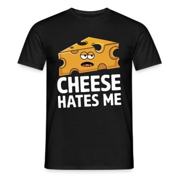 Intolérance au lactose Intolérance au lactose - T-shirt homme - noir - Devant - AI Model Male 178 light (178cm)