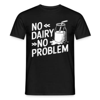 Intolérance au lactose Intolérance au lactose - T-shirt homme - noir - Devant - AI Model Male 178 light (178cm)