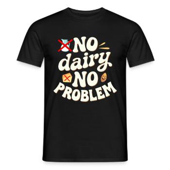 Lactose intolerance Lactose intolerant - Men's T-Shirt - black - Front - AI Model Male 178 light (178cm)
