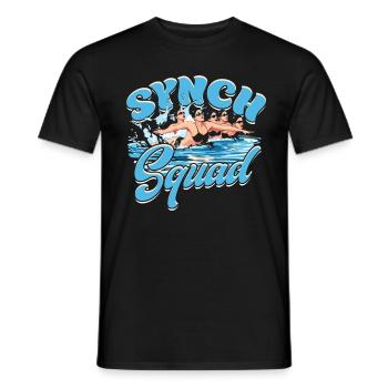 Synchronschwimmen Synch Squad - Männer T-Shirt - Schwarz - Vorne - AI Model Male 178 light (178cm)