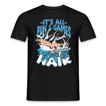 Synchronschwimmen Synchro Schwimmer - Männer T-Shirt - Schwarz - Vorne - AI Model Male 178 light (178cm)