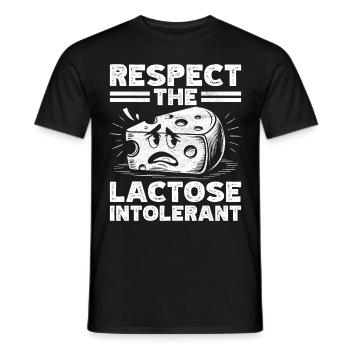 Lactose intolerance Lactose intolerant - Men's T-Shirt - black - Front - AI Model Male 178 light (178cm)