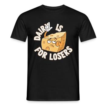 Intolérance au lactose Intolérance au lactose - T-shirt homme - noir - Devant - AI Model Male 178 light (178cm)