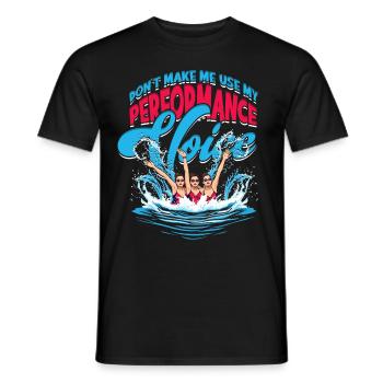 Synchronschwimmen Performance Voice - Männer T-Shirt - Schwarz - Vorne - AI Model Male 178 light (178cm)