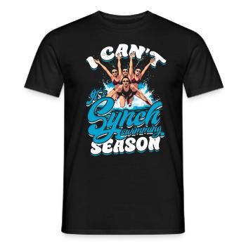 Natation synchronisée Saison de natation synchronisée - T-shirt homme - noir - Devant - AI Model Male 178 light (178cm)