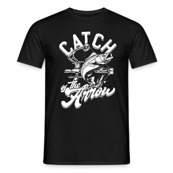 Bogenfischer Bogenfischen Catch Of The Arrow - Männer T-Shirt - Schwarz - Vorne - AI Model Male 178 light (178cm)