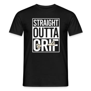 Beinbruch Gebrochener Oberschenkel - Männer T-Shirt - Schwarz - Vorne - AI Model Male 178 light (178cm)