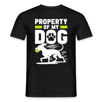 Flyball Hundesport - Männer T-Shirt - Schwarz - Vorne - AI Model Male 178 light (178cm)