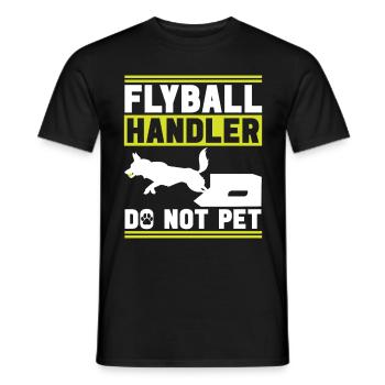 Flyball Dog Sports - Men's T-Shirt - black - Front - AI Model Male 178 light (178cm)