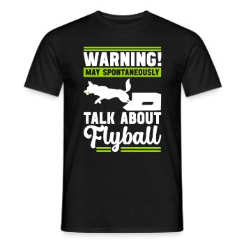Flyball Dog Sports - Men's T-Shirt - black - Front - AI Model Male 178 light (178cm)