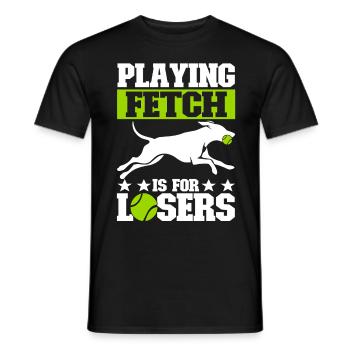 Flyball Dog Sports - Men's T-Shirt - black - Front - AI Model Male 178 light (178cm)