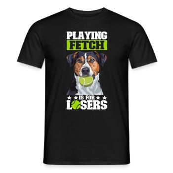 Flyball Sports canins - T-shirt homme - noir - Devant - AI Model Male 178 light (178cm)