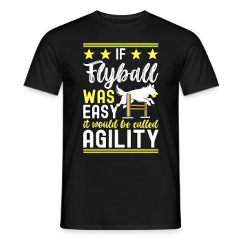 Flyball Sports canins - T-shirt homme - noir - Devant - AI Model Male 178 light (178cm)