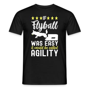 Flyball Sports canins - T-shirt homme - noir - Devant - AI Model Male 178 light (178cm)