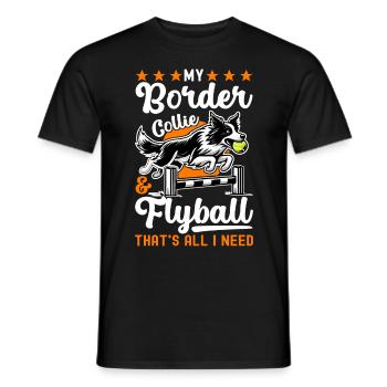 Flyball Sports canins - T-shirt homme - noir - Devant - AI Model Male 178 light (178cm)