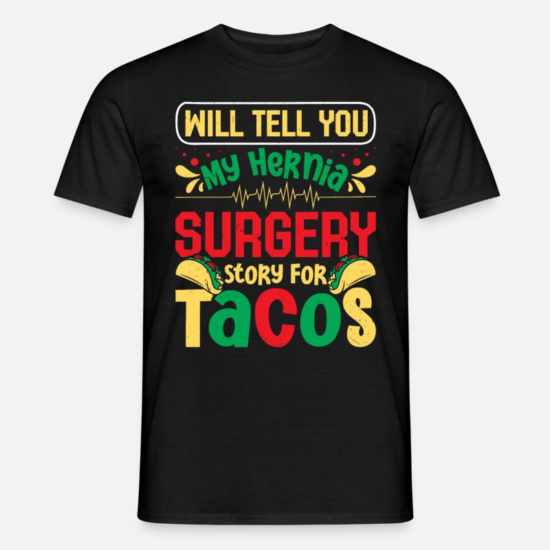 Hernia Surgery - Männer T-Shirt - Schwarz