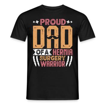 Chirurgie des hernies - T-shirt homme - noir - Devant - AI Model Male 178 light (178cm)