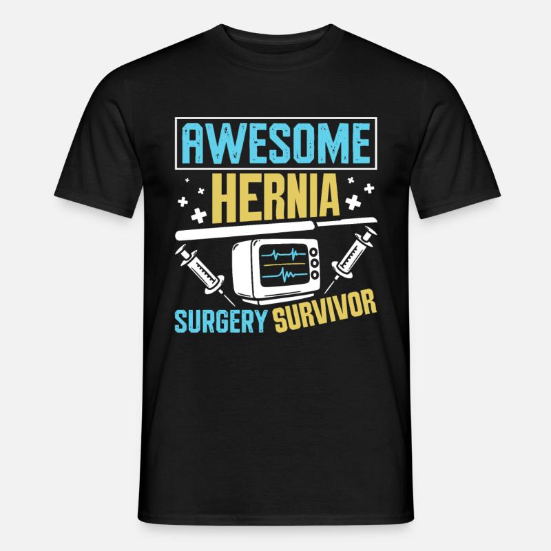 Hernia Surgery - Männer T-Shirt - Schwarz