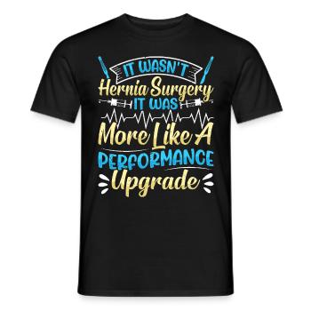 Chirurgie des hernies - T-shirt homme - noir - Devant - AI Model Male 178 light (178cm)