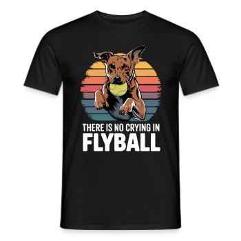 Flyball Dog Sports - Men's T-Shirt - black - Front - AI Model Male 178 light (178cm)