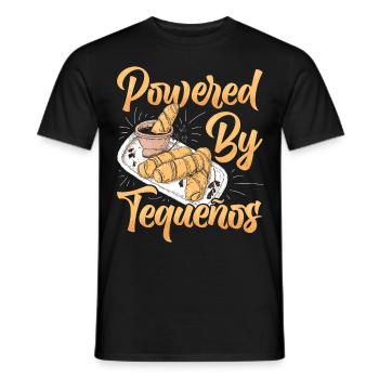 Tequenos Vénézuélien - T-shirt homme - noir - Devant - AI Model Male 178 light (178cm)