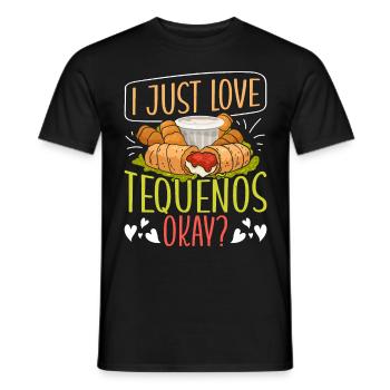 Tequenos Vénézuélien - T-shirt homme - noir - Devant - AI Model Male 178 light (178cm)