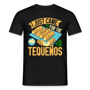 Tequenos Vénézuélien - T-shirt homme - noir - Devant - AI Model Male 178 light (178cm)