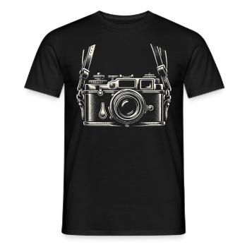 Photographer Photography Photographer Camera - Men's T-Shirt - black - Front - AI Model Male 178 light (178cm)