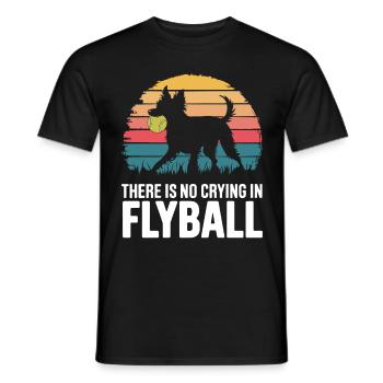 Flyball Hundesport - Männer T-Shirt - Schwarz - Vorne - AI Model Male 178 light (178cm)