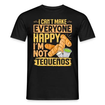 Tequenos Venezuelan - Men's T-Shirt - black - Front - AI Model Male 178 light (178cm)