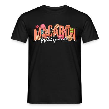 Macaron Whisperer Macaron Baker Patissier - Men's T-Shirt - black - Front - AI Model Male 178 light (178cm)
