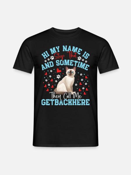 Chat tonkinois - T-shirt homme - noir