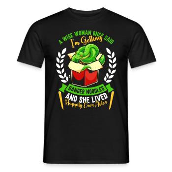 Green Tree Python - Men's T-Shirt - black - Front - AI Model Male 178 light (178cm)