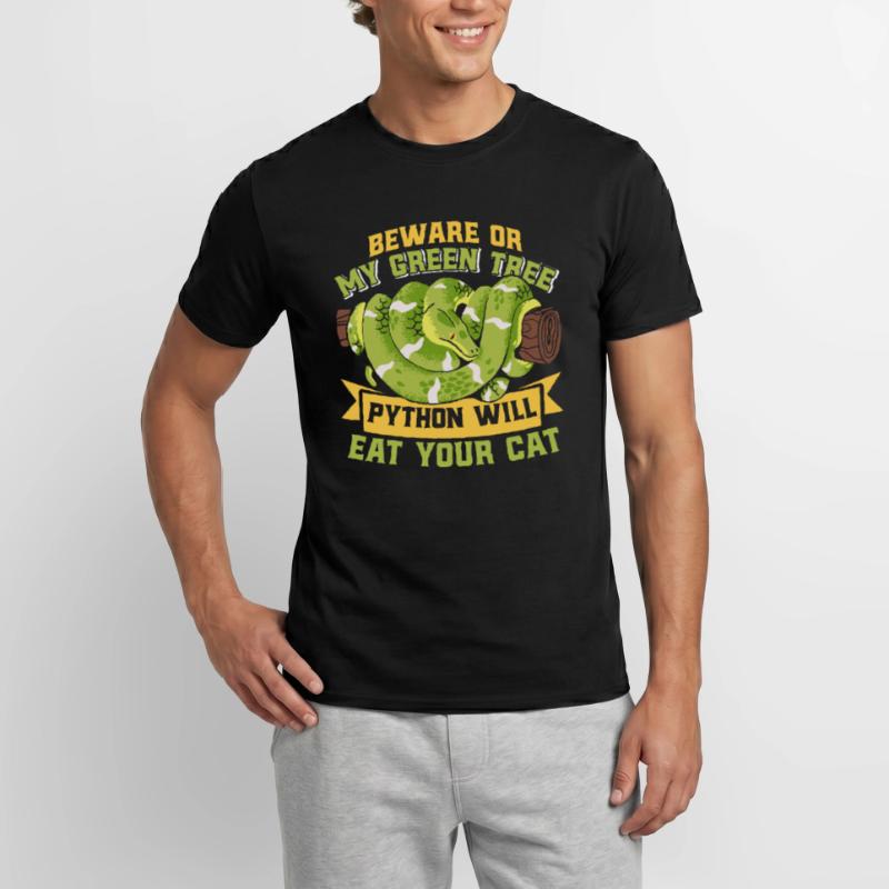 Green Tree Python Men’s T-shirt