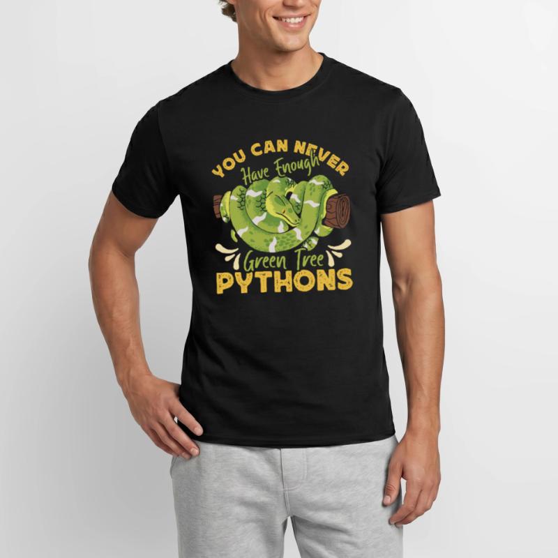 Python arborescent vert T-shirt homme