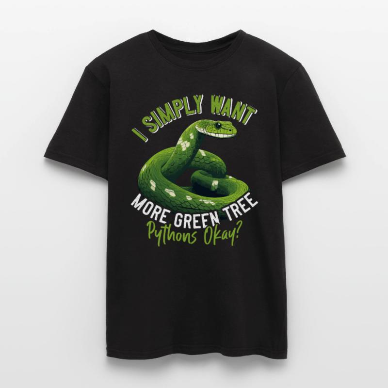 Python arborescent vert T-shirt homme