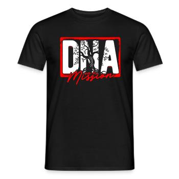 Ahnenforscher Genealogie DNA On A Mission - Männer T-Shirt - Schwarz - Vorne - AI Model Male 178 light (178cm)