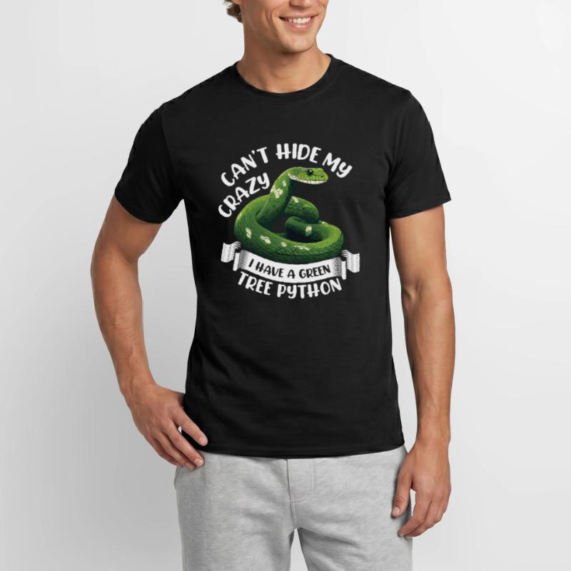Python arborescent vert T-shirt homme