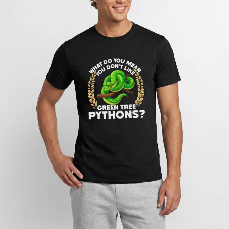 Green Tree Python Men’s T-shirt