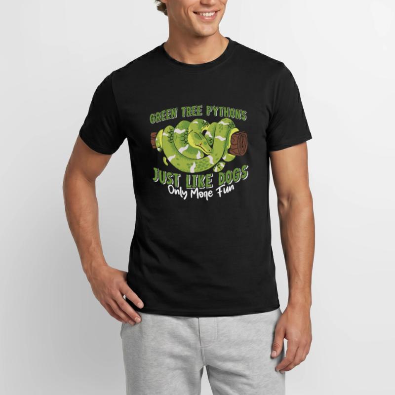 Green Tree Python Men’s T-shirt