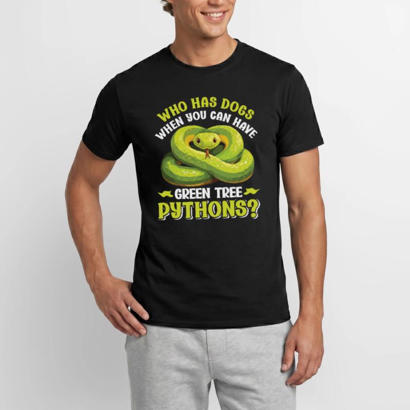 Green Tree Python Men’s T-shirt