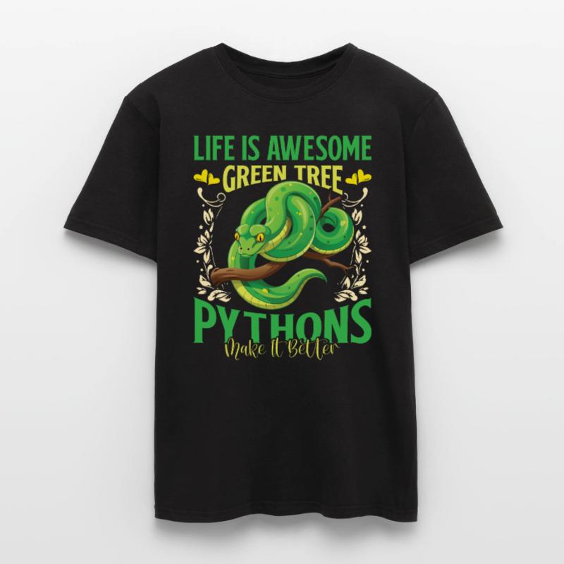 Green Tree Python Men’s T-shirt