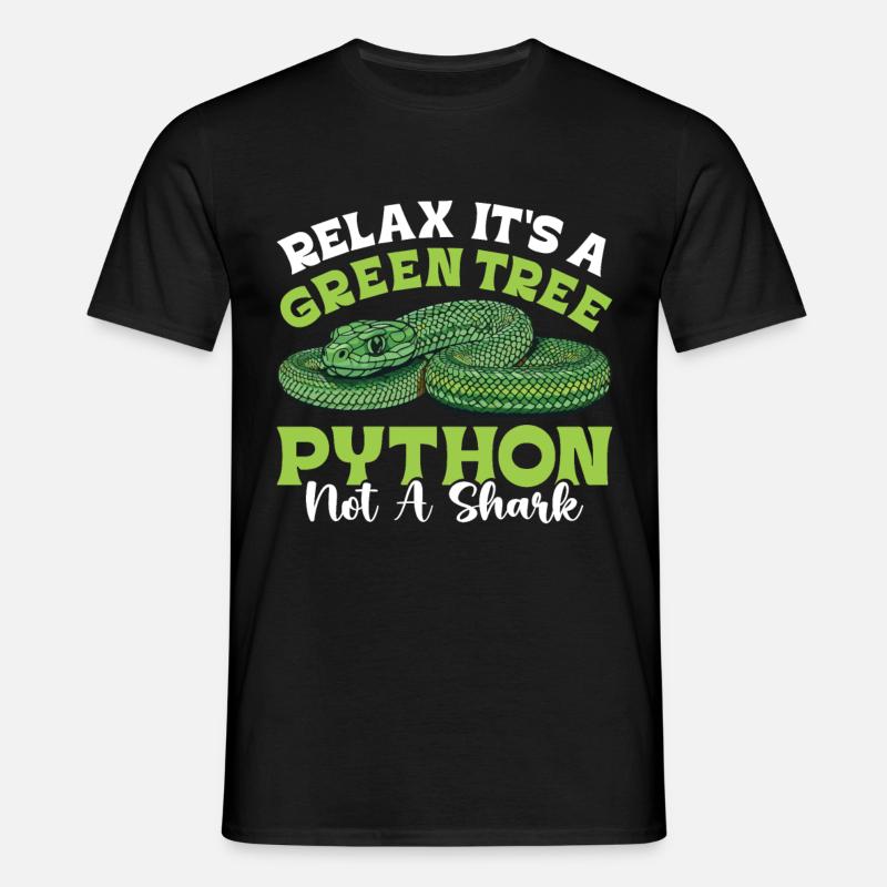 Python arborescent vert - T-shirt Homme - noir