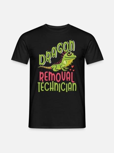 Iguana funny saying - Men's T-Shirt - black